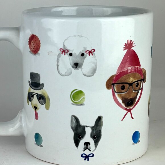 Whimsical Dog with Glasses Sur La Table Mug - Picture 2 of 9